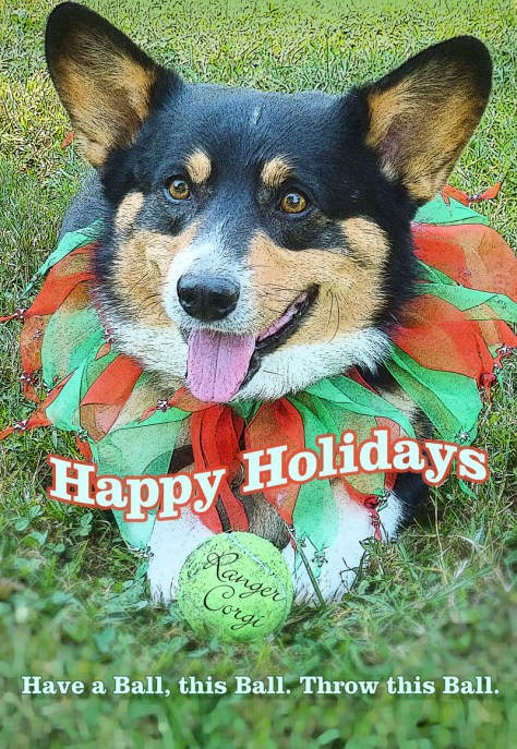 Ranger's New Year's Greeting. Woof!